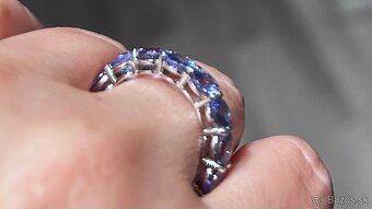 Zlatý prsteň Tanzanit - 8