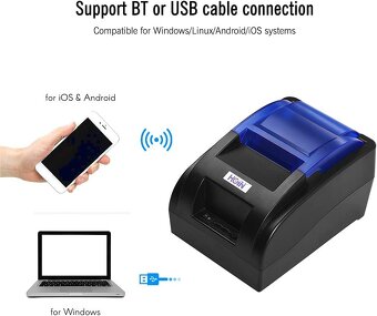 Bluetooth termo tlačiareň Hoin HOP-H58 - 8