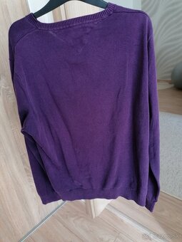 Pansky fialovy sveter TOMMY HILFIGER,L - 8