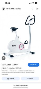 Ergometer Kettler E1 TOP STAV - 8