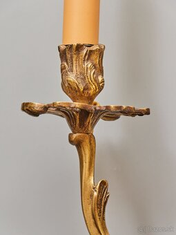 Párové dvouramenné apliky / lampy Ludvík XV - 8
