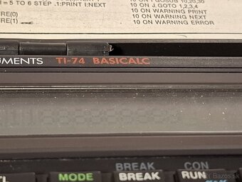 TEXAS INSTRUMENT TI-74 BASICALC / SLABŠÍ DISPLAY - 8