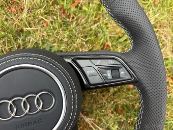 AUDI VOLANT ZKOSENY SPORTOVY + PADLA + AIRBAG - 8