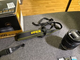 Nikon D3500 set – telo + 18–55mm, 2× batéria, 3x SD karta - 8