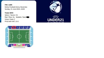 EURO U21 - Vstupenky - 8