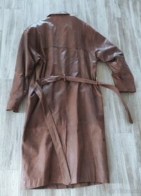 Dlhý kožený kabát - 8