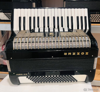 Predám akordeón Hohner Verdi II N- 96 Basový - Made in Germa - 8