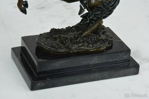 Bronzová socha - Napoleon na koni - kolorovaná - 8