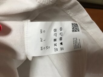 HUGO BOSS originál white pánske polotricko L/XL - 8