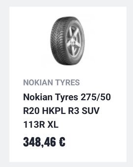 275/50R20 HAKKAPELIITA R3 SUV 113R Kolesá - 8