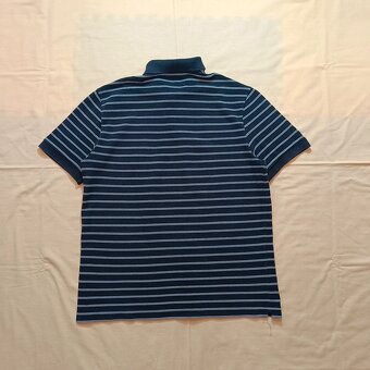 Lacoste čierna polokošeľa s krátkym rukávom pruhovaná M/L - 8
