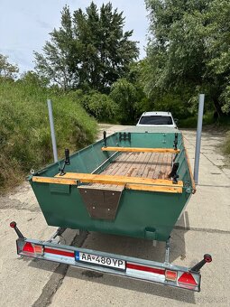 Plechový rybársky čln Pramica - 8