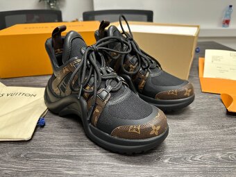 Louis Vuitton tenisky zenske black komplet balenie - 8