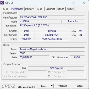 Intel Pentium G4400, ASUS H110M-A, 4GB DDR4 RAM - 8