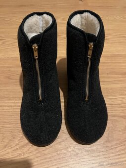 Vlnene kapce vlna nové 39 na nohu 25cm vnútorná dlzka 25.5cm - 8