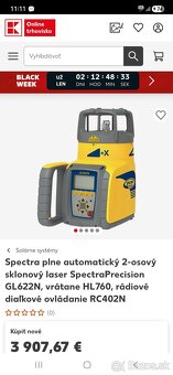 Predam rotačný laser Spektra GL622N - 8