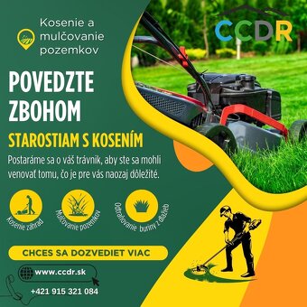 Kosenie, mulčovanie, frézovanie pňov, preprava, vypratávanie - 8