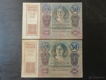 Staré vzácnejšie bankovky Rakúsko Uhorsko - 8