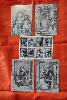 krásne vianočne pohľadnice Vintage štýl - 8