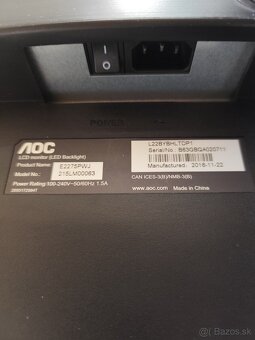 LCD monitor 21,5" AOC E2275PWJ - 8