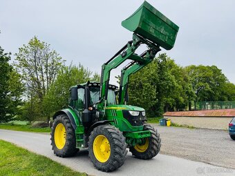 John Deere 6130R + celny nakladac Quicke - 8