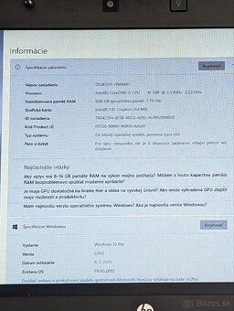 HP EliteBook 8440p / i5-M540 / 8GB RAM / 160GB SSD - 8