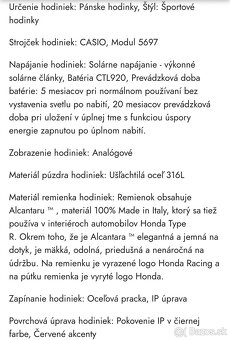 CASIO EDIFICE HRC limitovaná edícia - 8