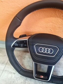 AUDI VOLANT - SPORTOVY S LOGOM S + AIRBAG + PADLA - 8