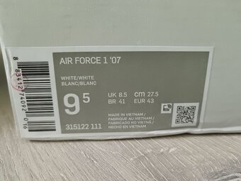 Nike Air Force 1 - biele - veľkosť 43 - 8