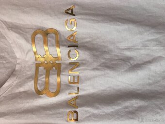 BALENCIAGA gold damske tricko M/L - 8