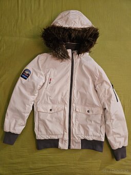 Zimná biela bunda BPC Ponprix veľkosť 152/158 na 12-13 ročné - 8
