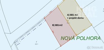 NA PREDAJ STAVEBNÝ POZEMOK 881 m2 NOVÁ POLHORA - 8