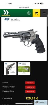Airsoft Revolver Dan Wesson 4" Silver MB-S GNB CO2 6mm - 8