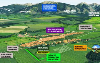 2844m2 pozemok LIPTOV TATRY, pri Hlavnej CESTE a SIEŤACH - 8