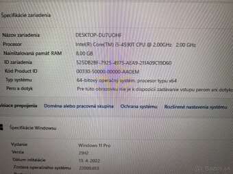 Mini počítač Dell.Intel i5-4590T 4x2,00GHz.8gb ram.250g SSD - 8