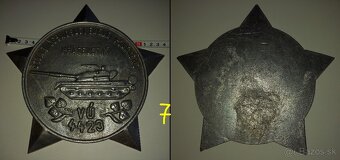 veľké kovové plakety - Kremnica,ASTRA,kone,SZM,vojsko - 8