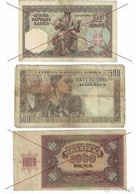 Zbierka bankoviek - Poľsko, Juhoslávia, Srbsko, Rakúsko Uhor - 8