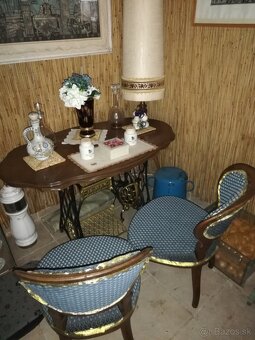 Indická riksa. Stôl kreslá, stroj šijací, zobrazí. - 8