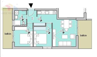 NOVOSTAVBA Dvojizbový byt 59 m2 s výhľadom na more ZADAR, - 8