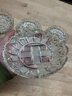 Krištáľove DEZERTNÉ TANIERIKY 14 cm 5 Kusov - 8