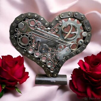 Valentynské srdce z kovu - 8