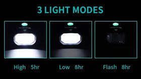 Veľmi Kvalitné LED Svetlo WEST BIKING nabíjateľné - 8