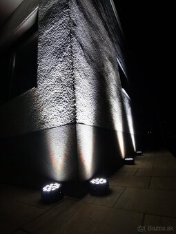 4ks Batériové akku led pary RGBWAUV,diaľkové ov. +Taška - 8