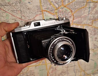 měchový fotoaparát Ercona II, Carl Zeiss Tessar, TOP stav - 8