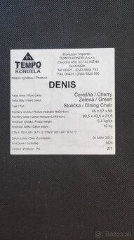 4x stolička jedálenska Tempo Kondela - 8