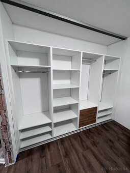 Predám šatníkové regále - úplne NOVE - DEKOR - Biela - 8