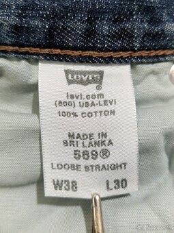 Pánské džíny Levi's 569 W38/L30=49/108cm p243 - 8