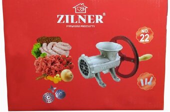 Kolový mlynček na mäso č. 22 + 2 šajby +3 trubice + remenica - 8