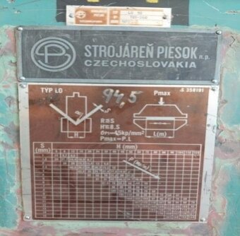 LO 50/2500 ohraňovací lis, rok výroby 1972 - 8