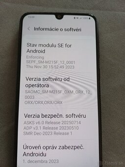 Predám Smsung Galaxy M 21 - 8
